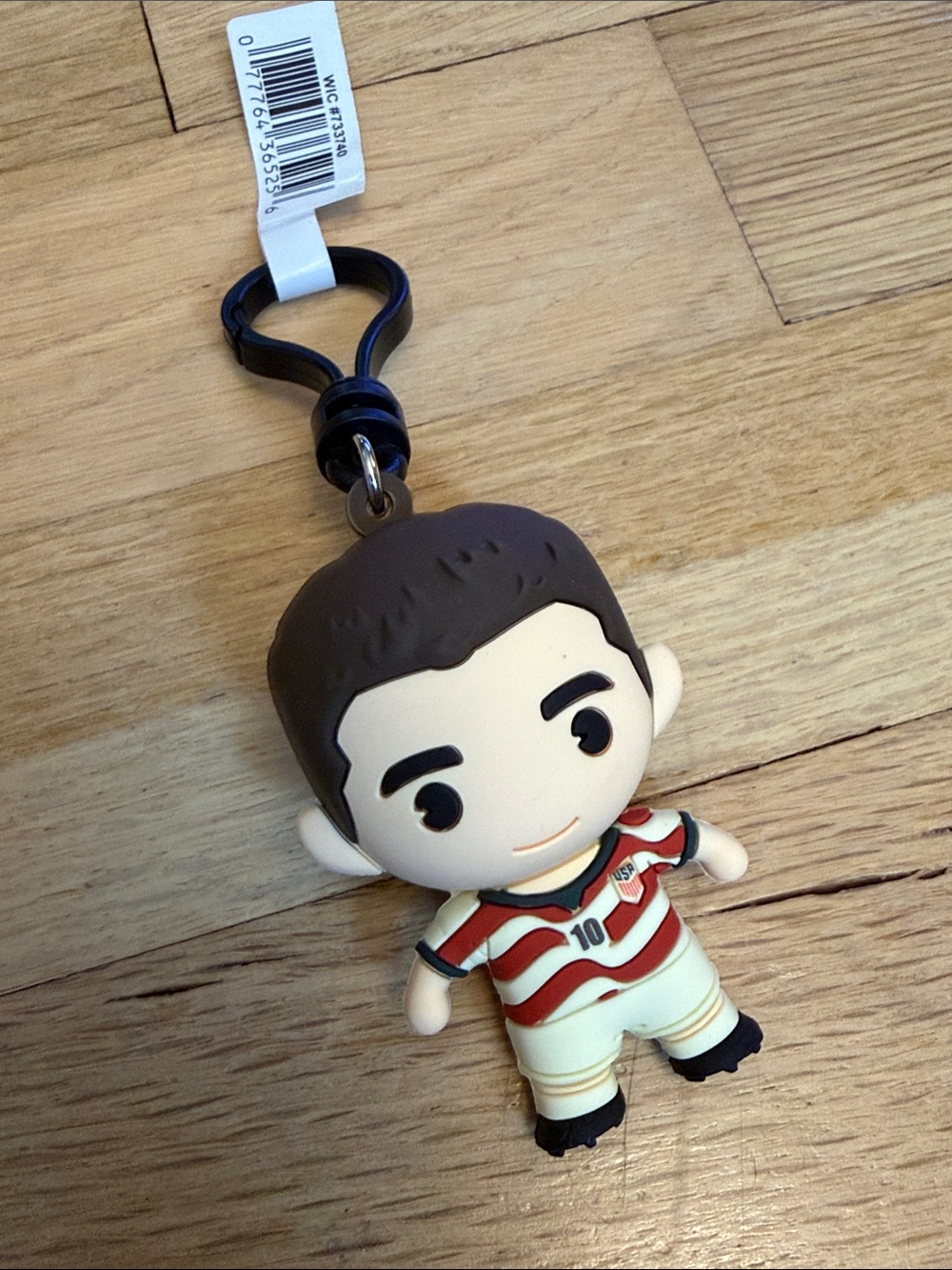NWT USMNT #10 Christian Pulisic US Soccer Figural Bag Clip World Cup ⚽️🥅🏆🇺🇸